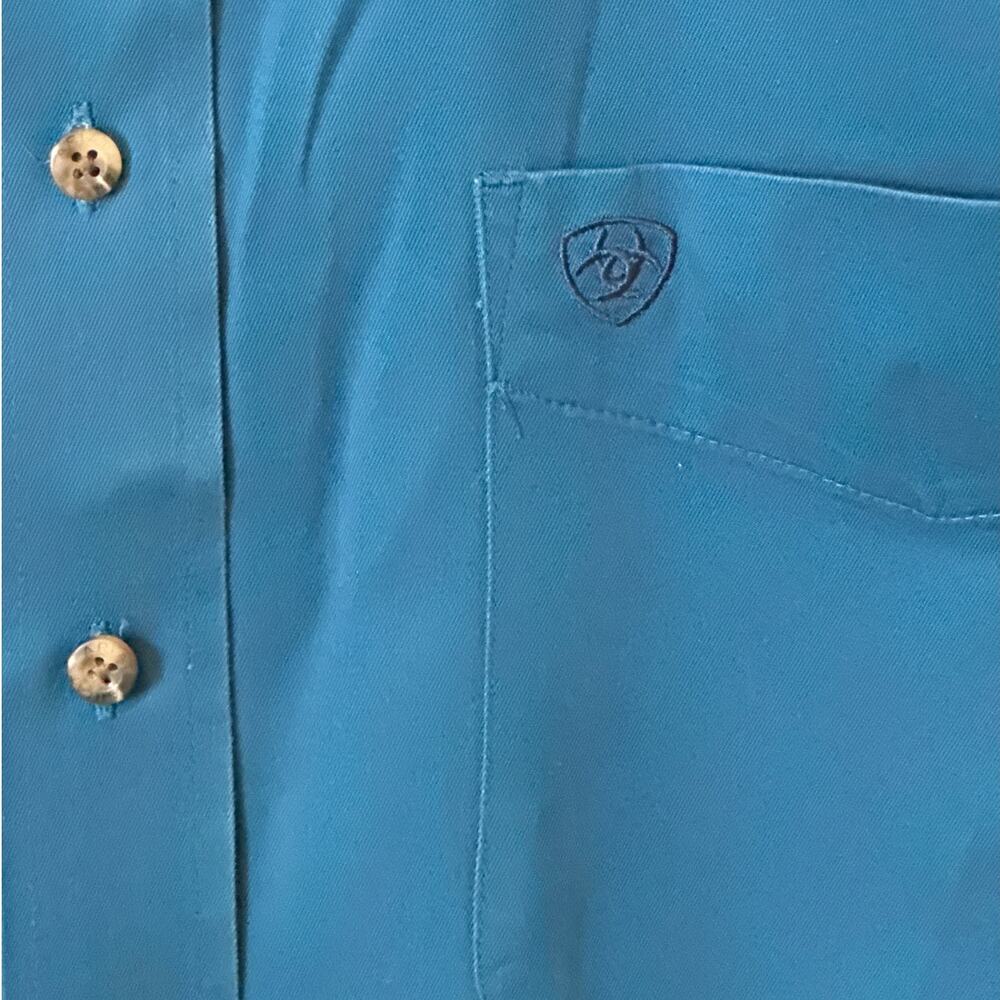 Ariat Solid Twill Classic Fit Button Down Shirt M… - image 4
